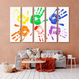 Multi-Сolored Рalms Canvas Print SKU 10293