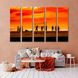 Beach Volleyball Evening Canvas Print SKU 10473