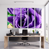 Purple Eustoma Close Up Canvas Print SKU 10354