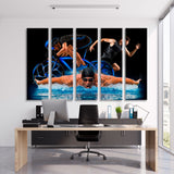 Collage Sport Triathlon Canvas Print SKU 10847