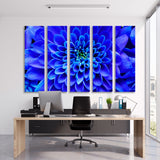 Aster with Blue Petals Canvas Print SKU 10340