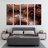 Curved Lines 3d Canvas Print SKU 10169