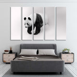 Giant Panda Bear Black and White Canvas Print SKU 10288