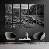 Black and White Grand Canyon View Canvas Print SKU 10420