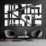 Abstract Geometric Drawing Canvas Print SKU 10817