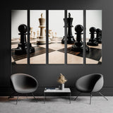 Chess Board with Figures Canvas Print SKU 10797