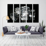 Shining Ice Cubes Canvas Print SKU 10578