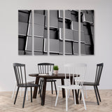 Metal Cubes 3d Canvas Print SKU 10477