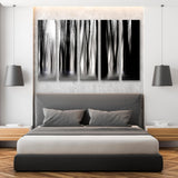 Forest in Water Black and White Canvas Print SKU 10374