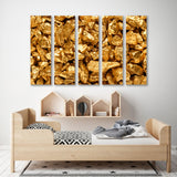 Gold Nuggets as Background Canvas Print SKU 10940