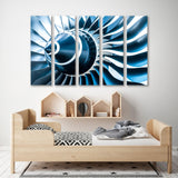 Jet Engine Blades Canvas Print SKU 10402