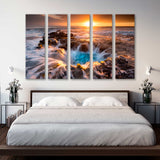 Sunset on Hawaii Coast Canvas Print SKU 10511