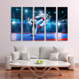 Sportswomen-Karate on the Big Arena Canvas Print SKU 10683