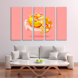 Donut with Мarshmallows Canvas Print SKU 10745