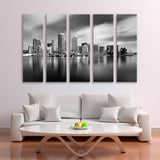 Honolulu Hawaii Black and White Canvas Print SKU 10505