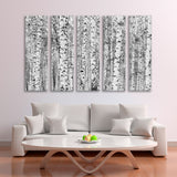 Birch Forest Black & White Canvas Print SKU 10469