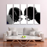 Football Players Face to Face Canvas Print SKU 10399