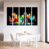 Multicolored Cocktails Canvas Print SKU 10553