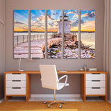 Breakwater Light Maine Canvas Print SKU 10647