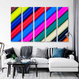 Colour Рencils Abstraction Canvas Print SKU 10629