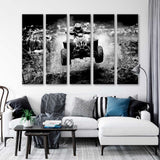 Sport ATV Black White Canvas Print SKU 10595