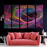 Abstract Colored Curls Canvas Print SKU 10802