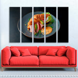 Croissant with Sausage and Avocado Canvas Print SKU 10749