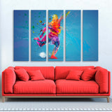 Abstract Soccer Рlayer Canvas Print SKU 10885