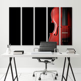 Violin on Black Background Canvas Print SKU 10895