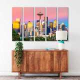 Seattle Evening Washington Canvas Print SKU 10670