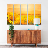 Blooming Sunflower Field Canvas Print SKU 10594