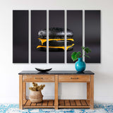 Black Burger with Cheese Canvas Print SKU 10742