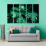 Green Tropical Leaves Canvas Print SKU 10732