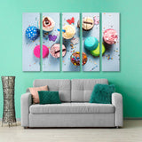 Bright Cupcakes Canvas Print SKU 10692