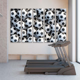 Soccer Balls Background Canvas Print SKU 10819