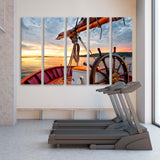 Sailboat at Sunset Canvas Print SKU 10588