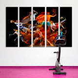 Creative Sports Collage Canvas Print SKU 10844