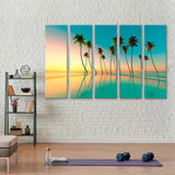 Sunset over the Emerald Sea Canvas Print SKU 10768