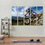 Mountain Cycling Canvas Print SKU 10592