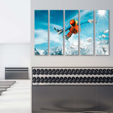 Snowboarder in Jump Canvas Print SKU 10840