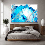 Abstract Сlouds and Silver Canvas Print SKU 10207