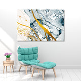 Abstract Smoke and Gold Canvas Print SKU 10202