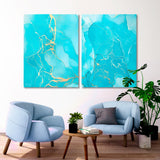 Abstract Вlue Мarble Canvas Print SKU 10210