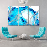 Abstract Сlouds and Silver Canvas Print SKU 10207