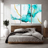 Abstraction Blue Flash Canvas Print SKU 10201