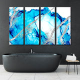 Abstract Сlouds and Silver Canvas Print SKU 10207