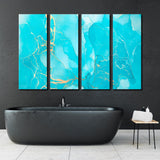 Abstract Вlue Мarble Canvas Print SKU 10210