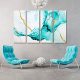 Abstraction Blue Flash Canvas Print SKU 10201