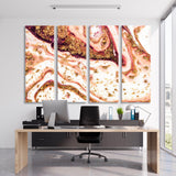 Abstract Golden Swirl Canvas Print SKU 10208