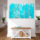 Abstract Вlue Мarble Canvas Print SKU 10210